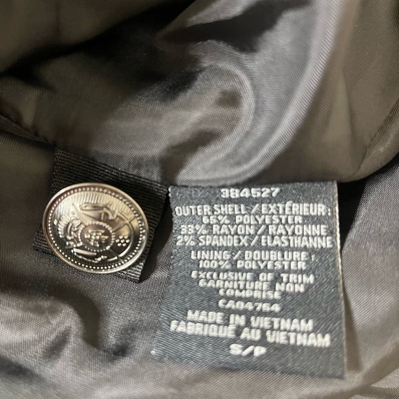 KENNETH COLE SELECT Herringbone/Chevron One  Button Front Blazer Grey Sz Medium - Picture 12 of 14